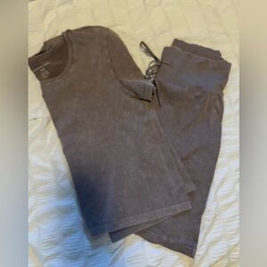 Harmony balance matching crop top and bermuda shorts